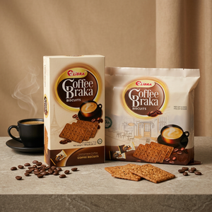 Trending Salty <b>Rolling</b> Braka Coffee Essence Cream Flavor Crisp Biscuit 150g Libra Vietnam B2B Wholesale ODM OEM Vietnam Factory - Product Image 2