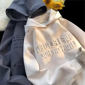 Wholesale Luxury Custom Heavyweight Men Oversized Hoodie Manufacture Heavy Cotton 100% 500gsm French Terry Hoodie No String
