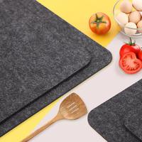 Tapis de protection en feutre et silicone personnalisé, résistant à la chaleur, anti-rayures et antidérapant pour table à manger, table basse et cuisine