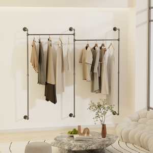 <span class=keywords><strong>Perchero</strong></span> de Ropa Unho, <span class=keywords><strong>Perchero</strong></span> de Tubo Industrial Montado en la <span class=keywords><strong>Pared</strong></span> para Vestidor, <span class=keywords><strong>Perchero</strong></span> de <span class=keywords><strong>Pared</strong></span> para Dormitorio, Sala de Estar - Product Image 5