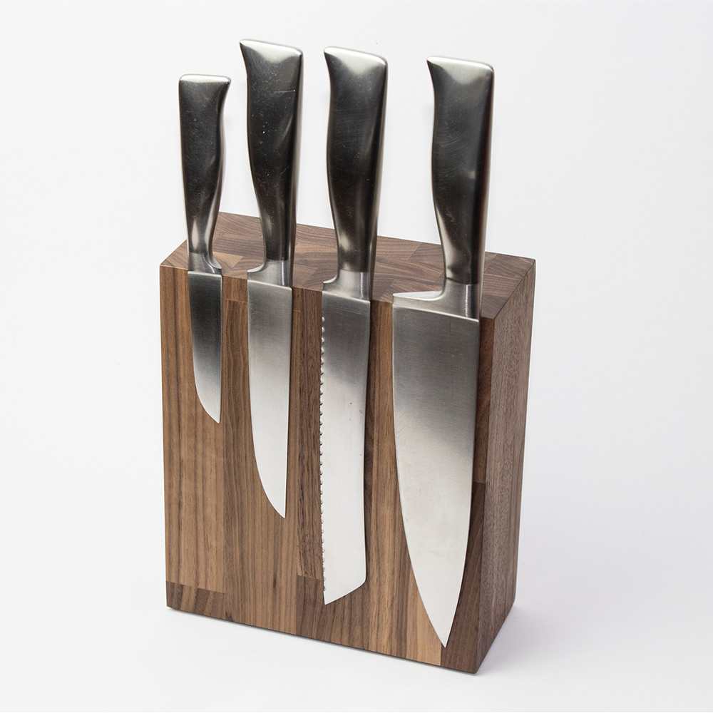 Magnetic Knife Holder  Knives Rack Solid Walnut Inc Mounting Hardware Knife Storage Holder For Kitchen