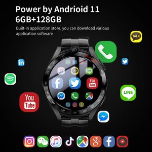 Montre connectée Android LOKMAT <span class=keywords><strong>APPLLP</strong></span> 4 <span class=keywords><strong>PRO</strong></span> avec téléphone, Wifi, GPS, moniteur de fréquence cardiaque, 6G+128G, double caméra pour téléphone - Product Image 4