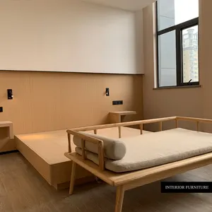 Satılık özelleştirilmiş otel yatak odası mobilyası Set için otel mobilya