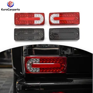 Luces traseras clase G W463 aptas para lámpara trasera LED estilo diamante rojo o negro para lámpara trasera W463 G500 G55 G63 G65 de tipo diamante