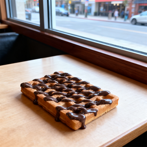 Plancha para Waffles Belgas de 17 cm, para Decoración, con Salsa de Azúcar, Caramelo y Chocolate, Sabor Original, Herramienta para Cocinar Postres de Pan - Product Image 2
