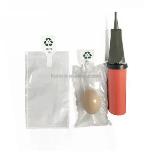 Plastic packaging of fragile articles lipstick cosmetic eye shadow bubble double in bag inflatable bag air bag