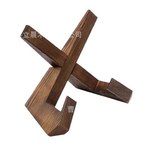 Wooden <b>Tablet</b> <b>Stand</b> Desktop Reading Rack <b>For</b> Menu Display And Storage Support Tree Material Single Layer - Product Image 2