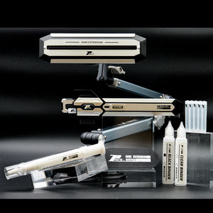 Comblinees沙龙头发延伸套件冰胶快速粘合机不需要紫外线持久无缝人发工具套装 - Product Image 1