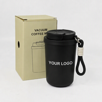 Nouveau style 2026 – Tasse de voyage isotherme en acier inoxydable à double paroi de 380 ml avec poignée, sans BPA, pour café et aliments, qualité alimentaire