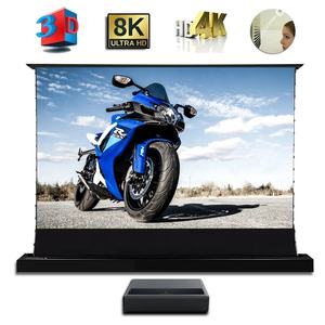 Écran de <span class=keywords><strong>projection</strong></span> motorisé ALR de 72 à 150 pouces, écran rétractable électrique anti-lumière pour projecteur laser UST 4K 3D - Product Image 2