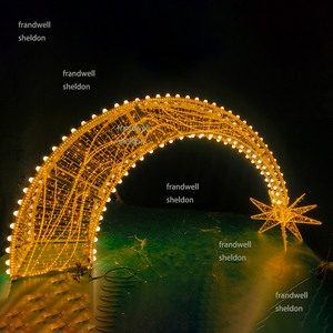 Lumière d'<span class=keywords><strong>ange</strong></span> trompette LED moderne | Sculpture d'<span class=keywords><strong>ange</strong></span> illuminée pour l'affichage commercial de Noël, de festival et d'événement - Product Image 3