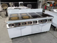 Kompor Induksi Listrik Dapur Restoran Komersial dengan 6 Tungku Peralatan Memasak untuk Restoran