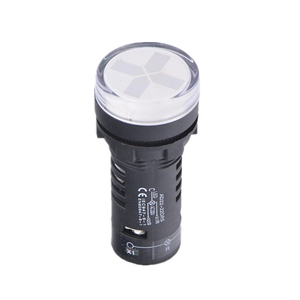 Lampe indicatrice en plastique de 22 mm, idéale pour une utilisation dans les boîtiers électriques et les tableaux de distribution. - Product Image 1
