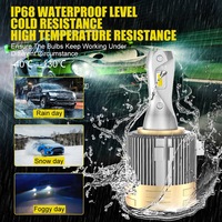Phares LED de voiture de golf haute puissance 90W 12000LM blanc 6000K avec CSP 3570 H15 H7, directement de l'usine en Chine