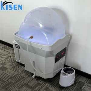 อ่างสระผมเคลื่อนที่พร้อมถังเก็บน้ำสำหรับร้านเสริมสวย KISEN Beauty Salon Head Equipment Head Spa - Product Image 6
