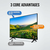 Pabrik Cina Grosir TV LED Digital 55 Inch Full UHD Smart TV Harga Murah TV Tanpa Bingkai
