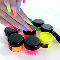 15g Neon nagel Acryl pulver Bulk Fein pigments taub für Maniküre-Tipps Nail Art Dekoration Carving Crystal Polymer Extend Builder