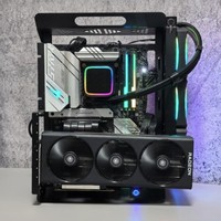 Châssis ouvert 240/360 refroidi à l'eau ATX/MATX Rack carte graphique Installation verticale petit ordinateur boîtier de tour de jeu