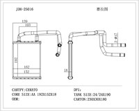 Calentador de Aluminio de Alta Calidad Winsee para KIA CERATO, Repuestos para Automóviles, Núcleo de Calentador de Aluminio