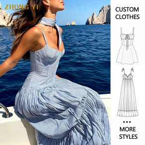 Produttore di <span class=keywords><strong>Abbigliamento</strong></span> Personalizzato di Alta Qualità, Basso MOQ, Abiti Estivi <span class=keywords><strong>Sexy</strong></span> ed Eleganti <span class=keywords><strong>per</strong></span> Marchi di Moda - Product Image 1