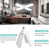 Ampoule LED déformable en forme de ventilateur 220V pour éclairage, fournie par le fabricant