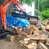 Mini-épaveuse de bois de chauffage 1-5t, processeur de bois sur chenilles