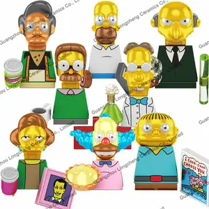 SP1015 TV gösterisi Simpson ailesi Arp Homer Flink Kosti Ralph Mini yapı taşı figürü çocuk eğitici oyuncak