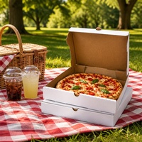 Boîte à pizza personnalisée sans colle ni ruban adhésif pour la livraison de nourriture en restaurant, directement de l'usine, commande en gros bienvenue