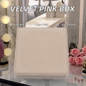 Elegant Square PU Leather Jewelry <b>Box</b> Travel Jewelry Storage Organizer Case <b>for</b> Rings Earrings <b>Necklaces</b> <b>Gift</b> Present Packaging - Product Image 2