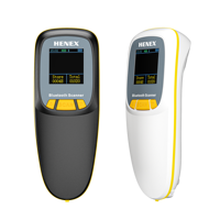 Pemindai Kode Batang QR 2D Mini HENEX dengan Layar, Nirkabel BT, Antarmuka USB & COM, Pemeriksa Harga, Tersedia