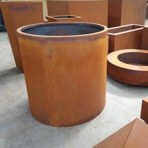 Jardinières en <span class=keywords><strong>acier</strong></span> corten résistant aux intempéries / Pot de fleurs de jardin en <span class=keywords><strong>acier</strong></span> rouillé Jardinières de jardin en corten à vendre - Product Image 1