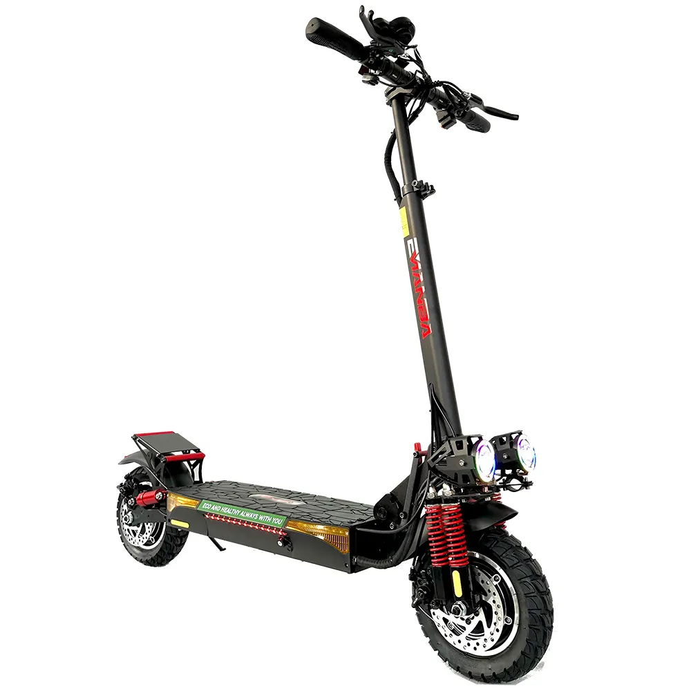 Consegna veloce pieghevole 10 pollici pneumatici aria 1600w doppio motore 18Ah batteria al litio eu magazzino scooter elettrico per adulti