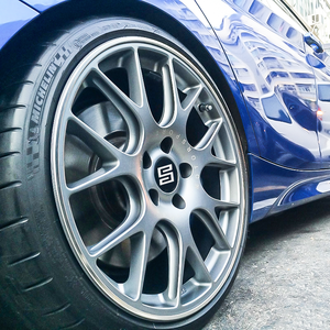 Jantes en alliage forgé style CH-R 19 20 21 22 pouces B+B+<span class=keywords><strong>S</strong></span>, à rayons en Y, argentées, 5x120 pour Audi RS6 RS7 VW Golf GTI Porsche - Product Image 1