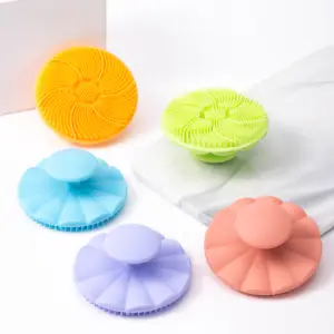 Flower Face Wash Brush Silicone Face Scrubber Facial Cleansing Pad Face Exfoliator Cool Gift For Girl