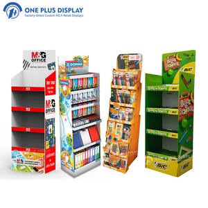 Exhibidores de Piso Personalizados para Minoristas, Exhibidores de Cartón Corrugado - Product Image 1