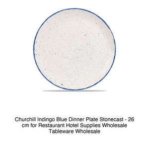 Assiette plate bleu indigo 26 cm Churchill Stonecast -12-Shbiev10 - Product Image 2