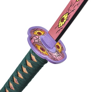 ดาบคาตานะของเล่นลายอนิเมะญี่ปุ่น Demon Slayer Kokushibo ขนาด 45 ซม. พร้อมใบมีดสแตนเลส - Product Image 5