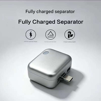 Adaptateur de charge intelligent à arrêt automatique, câble de charge rapide à coupure automatique, protection intelligente contre la déconnexion complète, batterie chargée