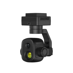 ZT6 kamera optik Mini Dual-Sensor 2023, Pod optik resolusi tinggi pencitraan termal 4K kontrol Gimbal sebanding