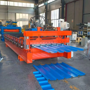 Machine de formage <span class=keywords><strong>à</strong></span> froid de tôles de toiture en métal galvanisé robustes pour la production en usine en gros - Product Image 4