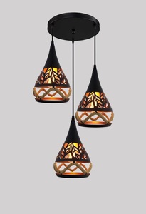 Prezzo all'ingrosso Design semplice Vintage Hotel soggiorno cucina isola pranzo nero sospensione in ferro moderno luce pendente con Buld - Product Image 5