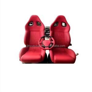 Asientos de Coche de Fibra de Carbono Ligeros con Rieles, Asientos de Cuero Rojo Totalmente Automáticos, Aptos para 599 GTB - Product Image 1
