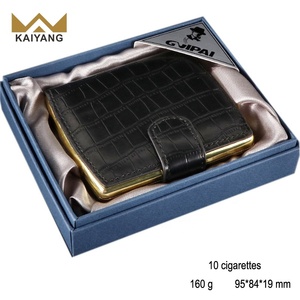 Kaiyang étui à cigarettes usine personnalisé paquet de cigarettes manchon 20 hommes étui à cigarettes <span class=keywords><strong>en</strong></span> métal <span class=keywords><strong>en</strong></span> <span class=keywords><strong>cuir</strong></span> Pu - Product Image 2