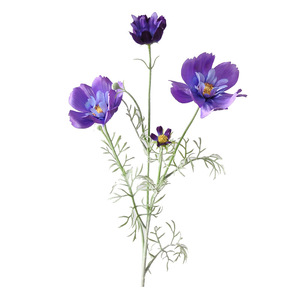 WFR319 venta al por mayor boda decoración del hogar SilkGalsang flores artificiales rosa púrpura flocado <span class=keywords><strong>Cosmos</strong></span> <span class=keywords><strong>Bipinnatus</strong></span> para arreglo floral - Product Image 5