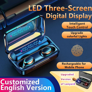 หูฟังเกมมิ่ง TWS รุ่น F9-5 หน้าจอ LED ขนาดเล็ก หูฟังไร้สายบลูทูธ 5.0 IPX7 หูฟัง LED ขนาดใหญ่ รุ่น F9 - Product Image 6