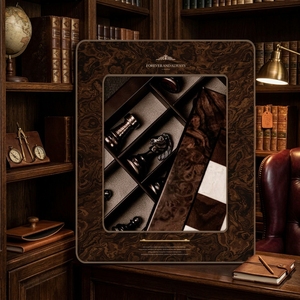 Cuadro de Cuero 3D de Lujo de 80x100cm, <span class=keywords><strong>Arte</strong></span> Mural Ecuestre Estilo Old Money, Pintura de Caballo, Decoración para el Hogar con Marco Doble de Madera de Burl Premium - Product Image 1