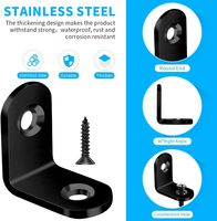 Placas de Unión de Acero Inoxidable para Marcos de Cama, Muebles y Estantes, Piezas Estampadas Mate, Soportes Planos para Cocina, Diseño Moderno