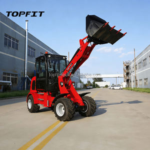 Chargeur frontal diesel TOPFIT H280 2,5 tonnes, capacité de la benne de 0,5 m³, haute efficacité, pour travaux de terrassement, rouge - Product Image 3