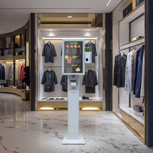 21.5 "Caisse enregistreuse Kiosque libre-service fenêtres Point de vente Scanners Bay Marshalling Kiosk Borne Libre Service Restaurant Commandes - Product Image 1