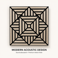 Panneaux acoustiques en MDF à texture bois Akupanels écologiques de qualité supérieure, isolation phonique, mélamine, insonorisation avec design cannelé